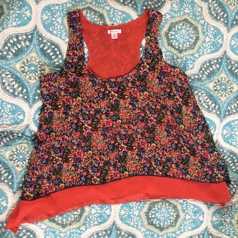 Xhilaration Floral Tanktop
